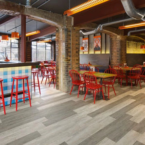 Polyflor Affinity 255 Pur Seasoned Grey Oak Vinyl Flooring Tiles 9884 - SAMPLE