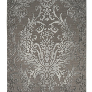 Avery Damask Grey Rug