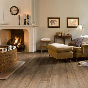 Quick Step Impressive Ultra Scraped Oak Grey Brown Laminate Flooring 12mm IMU1850 - SAMPLE