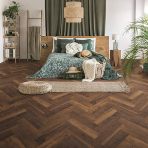 Krono Herringbone Laminate Flooring Laguna Oak K411