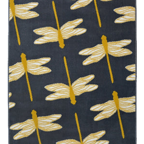 Maestro Dragonfly Charcoal Rug