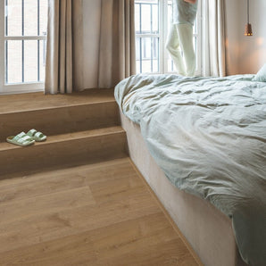 Quick Step Alpha Bloom Elegant Oak Fumed LVT Flooring AVMPU40317 - SAMPLE