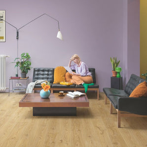Quick Step Alpha Blos Cottage Oak Natural LVT Flooring AVSPU40025 - SAMPLE