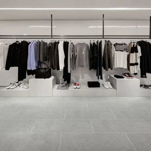 Polyflor Expona Bevel Line Pur LVT Flooring Grey Tumbled Stone 2831