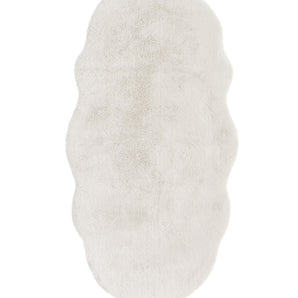 Luxury Faux Fur Ivory Rug