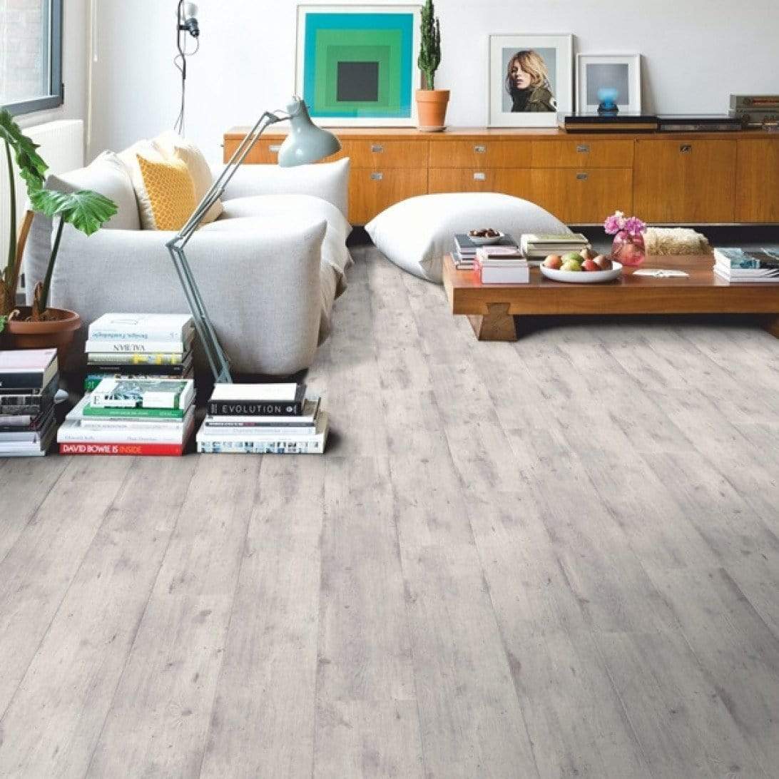 Quick-Step Impressive Concrete Wood Light Grey Laminate Flooring 8mm IM1861