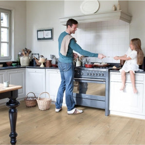 Quick Step Impressive Ultra Soft Oak Warm Grey Laminate Flooring 12mm IMU1856 - SAMPLE