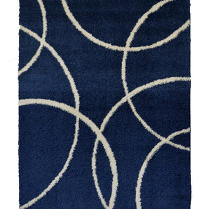 Snug Bubbles Navy Rug