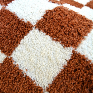 Snug Checks Terracotta Rug