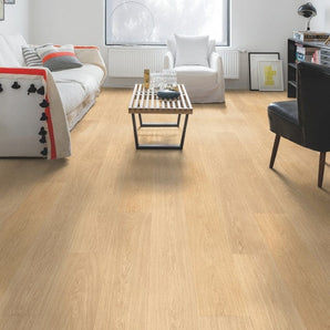 Quick Step Largo White Varnished Oak Laminate Flooring 9.5mm LPU1283 - SAMPLE